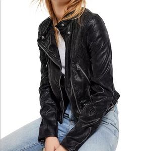 Free People Vegan Leather Jacket